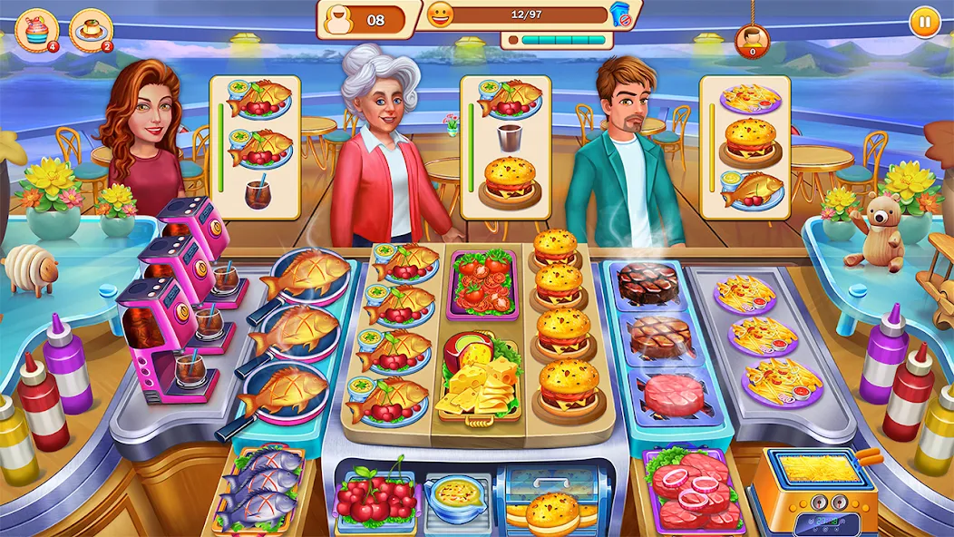 Скачать взломанную Food Cooking: Chef Restaurant — Много денег — скриншот 3