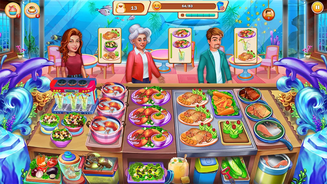 Скачать взломанную Food Cooking: Chef Restaurant — Много денег — скриншот 4
