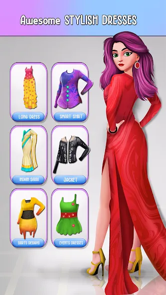 Скачать Fashion Stylist Makeup Dressup MOD APK — Много денег и все открыто — скриншот 2 Скачать Fashion Stylist Makeup Dressup MOD APK — Много денег и все открыто — скриншот 2
