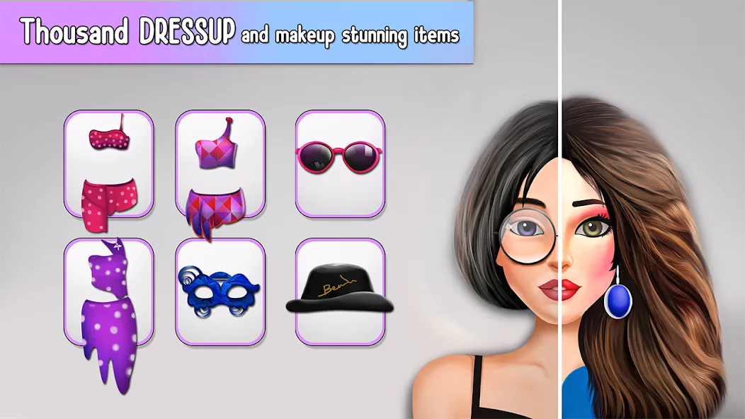 Скачать Fashion Stylist Makeup Dressup MOD APK — Много денег и все открыто — скриншот 4 Скачать Fashion Stylist Makeup Dressup MOD APK — Много денег и все открыто — скриншот 4