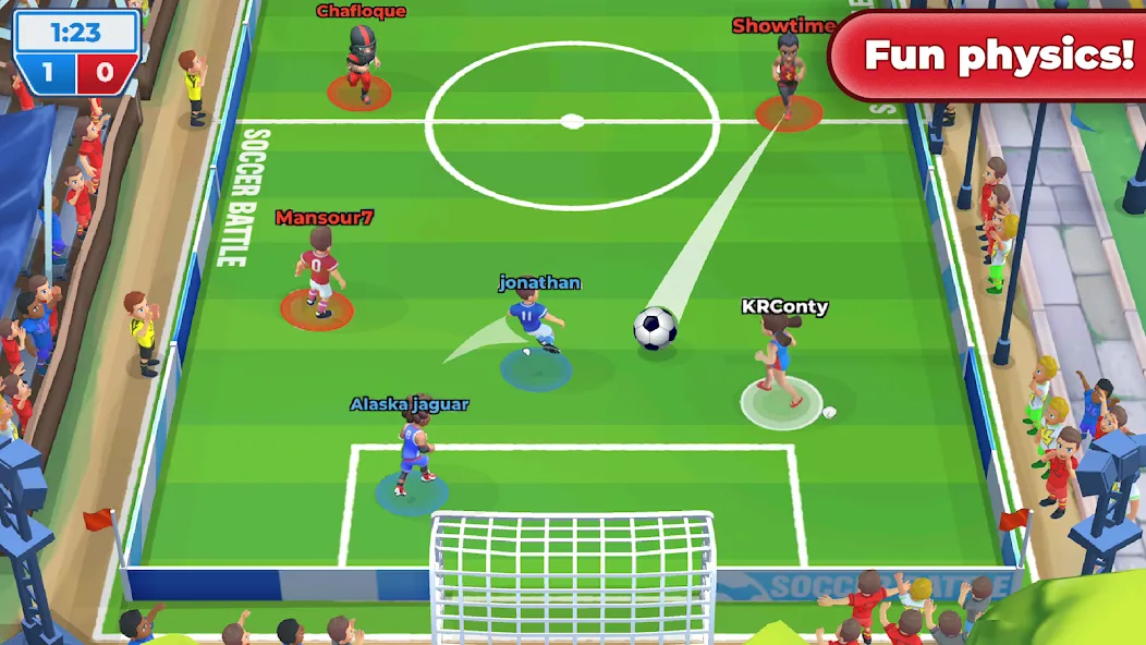Взлом Soccer Battle - PvP Football — Много денег и бесконечная энергия — скриншот 5