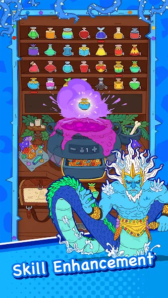 Dicey Elementalist на Андроид — Мод Много денег и бесконечные кристаллы — скриншот 4