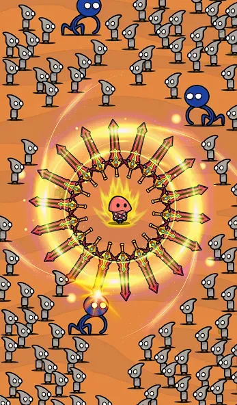 Взлом Little Hero: Survival.io — Много денег и бессмертие — скриншот 1