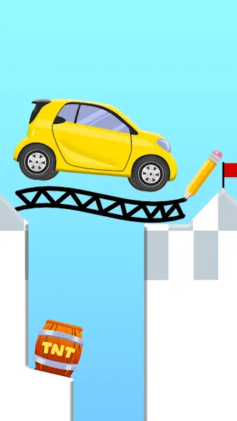 Взломанная Draw 2 Bridge: Draw Save Car на Андроид — Много денег и без рекламы — скриншот 3 Взломанная Draw 2 Bridge: Draw Save Car на Андроид — Много денег и без рекламы — скриншот 3