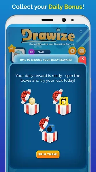 Drawize - Draw and Guess Mod APK Все цвета и кисти разблокированы — Скачать на Андроид — скриншот 4