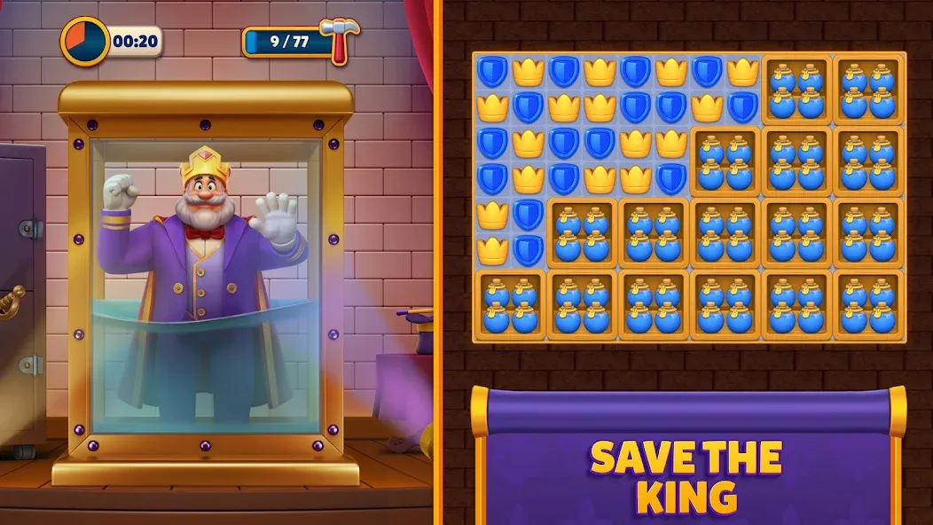 Royal Match на Андроид — Мод Много денег — скриншот 1