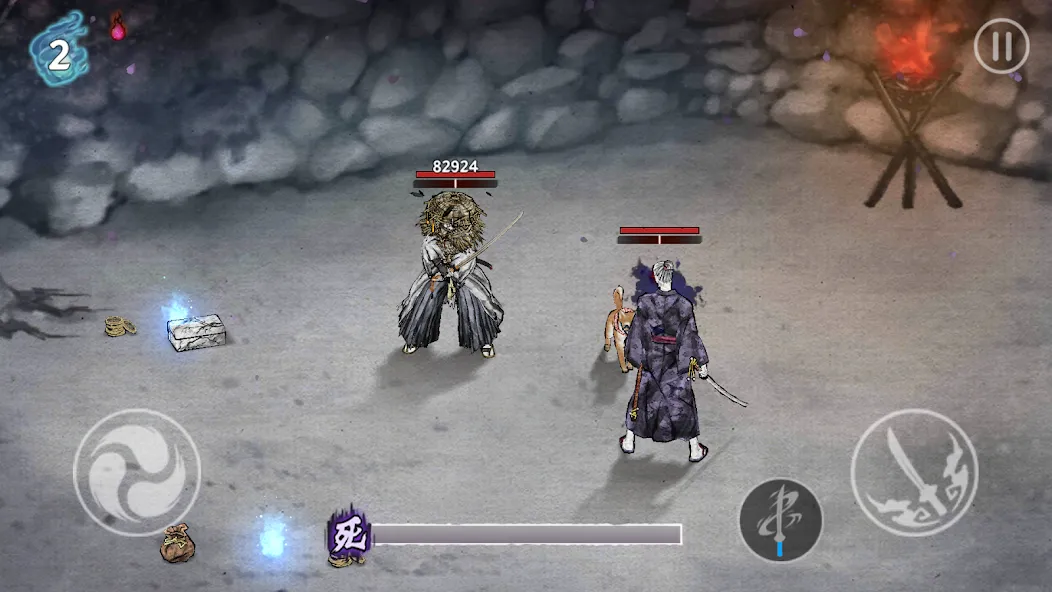 Ronin: The Last Samurai MOD APK на Android — Много денег и бессмертие — скриншот 5