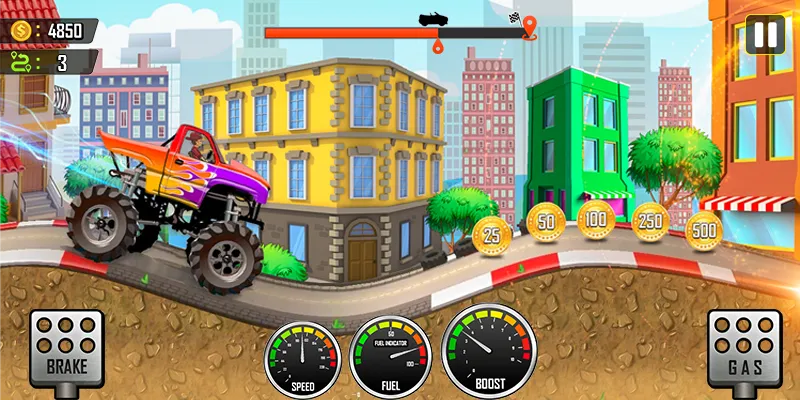 Racing the Hill Mod APK Много денег — Скачать на Андроид — скриншот 1 Racing the Hill Mod APK Много денег — Скачать на Андроид — скриншот 1