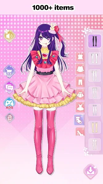 Скачать взлом Vlinder Princess Dress up game на Андроид — Все открыто — скриншот 3