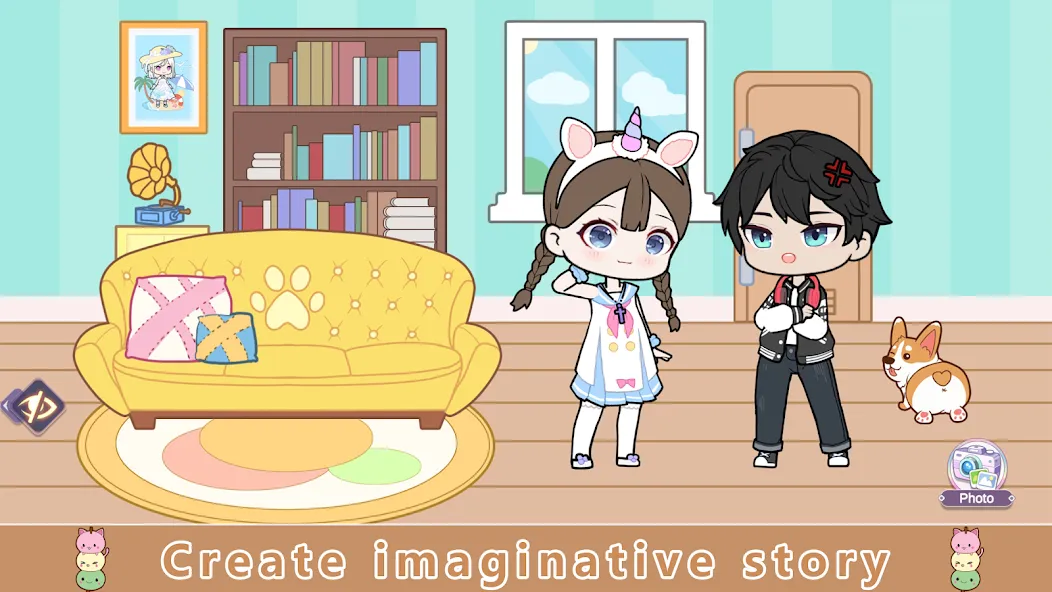 YOYO Doll Anime Dress Up Game (Мод Много денег) — скриншот 3