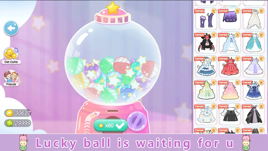 YOYO Doll Anime Dress Up Game (Мод Много денег) — скриншот 5