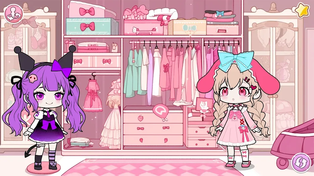 YOYO Doll School life Dress up — Все открыто — скриншот 1