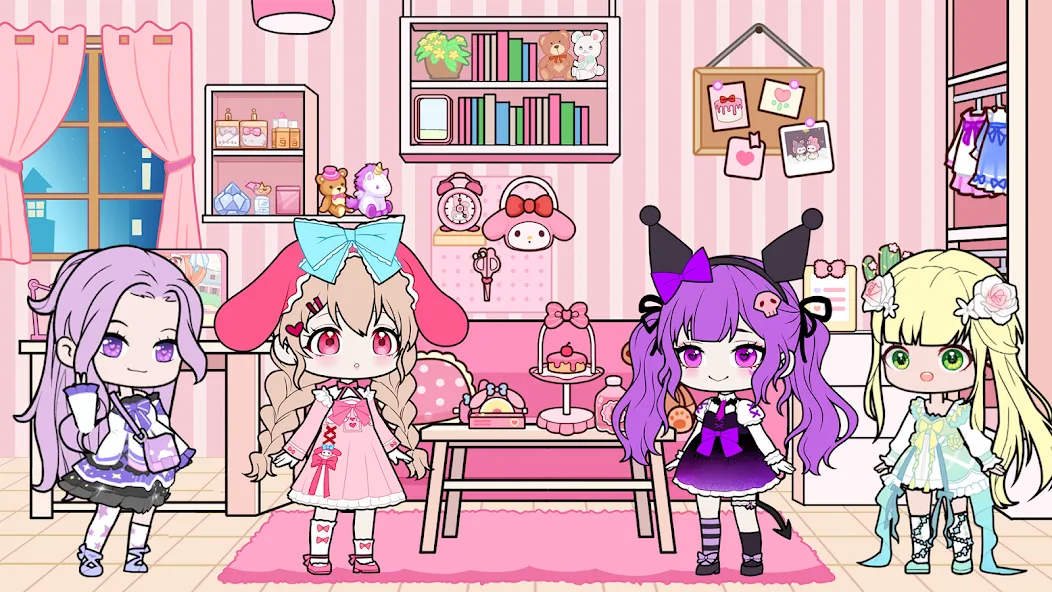 YOYO Doll School life Dress up — Все открыто — скриншот 2