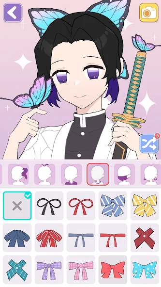 Vlinder Avatar Maker: dress up MOD APK на Android — Все открыто — скриншот 4