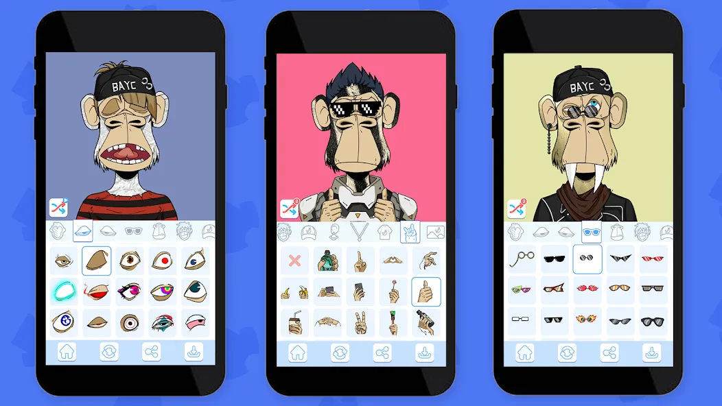 Скачать Bored Ape Creator - NFT Art — Все премиум шаблоны открыты — скриншот 5