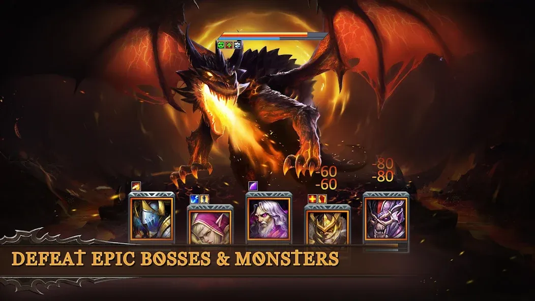 Dungeon & Heroes: 3D RPG Mod APK Много денег и бессмертие — Скачать на Андроид — скриншот 5