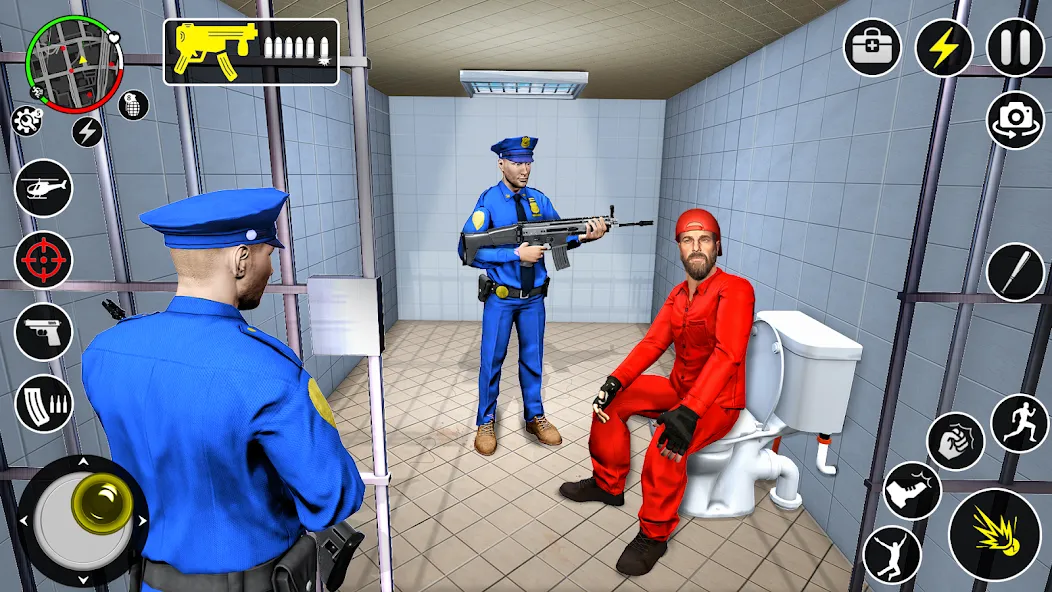 Скачать взломанную Grand Jailbreak Prison Escape — Много денег и бессмертие — скриншот 4