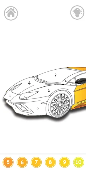 Скачать Cars Color By Number — Все картинки разблокированы и без рекламы — скриншот 2