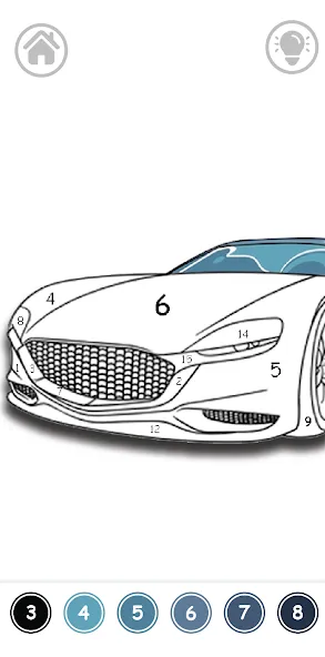 Скачать Cars Color By Number — Все картинки разблокированы и без рекламы — скриншот 4