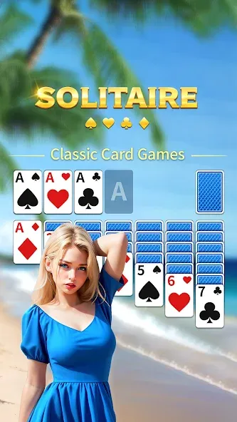 Скачать Solitaire Classic:Card Game (Мод: Много денег) на Андроид — скриншот 1