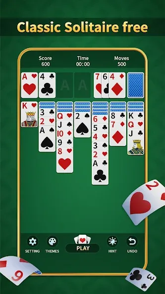 Скачать Solitaire Classic:Card Game (Мод: Много денег) на Андроид — скриншот 5
