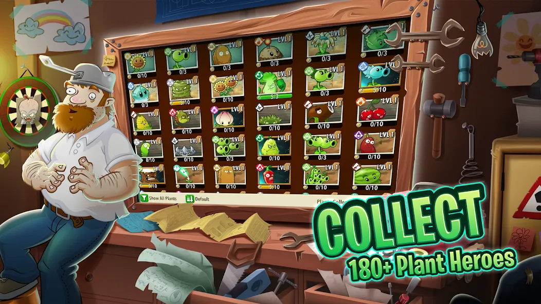 Скачать взлом Plants vs. Zombies™ 2 на Андроид — Много денег и кристаллов — скриншот 2