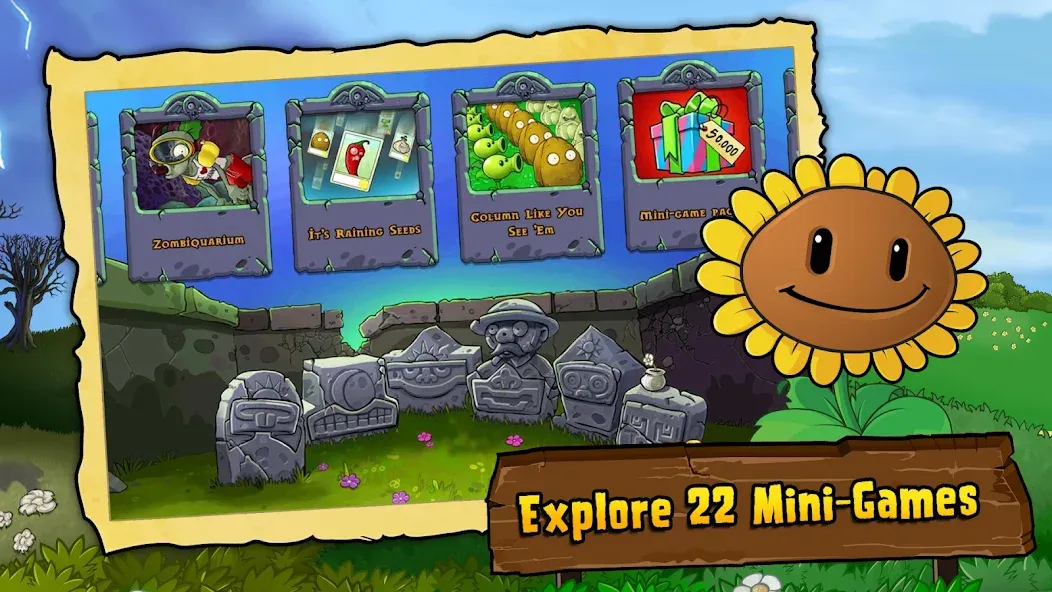 Взломанная Plants vs. Zombies™ на Андроид — Много денег и солнца — скриншот 4