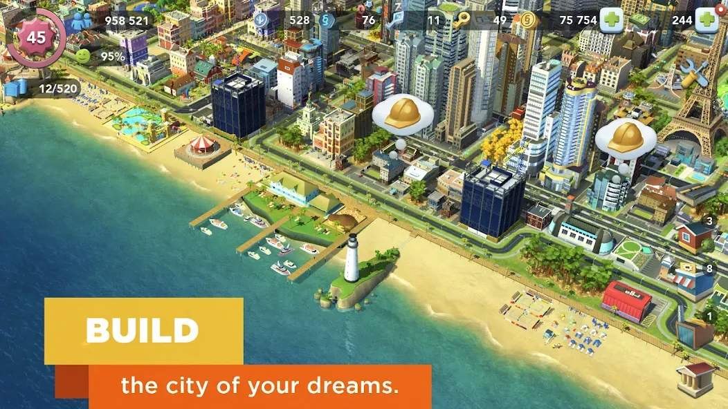 SimCity BuildIt Mod APK Много денег и золота — Скачать на Андроид — скриншот 3