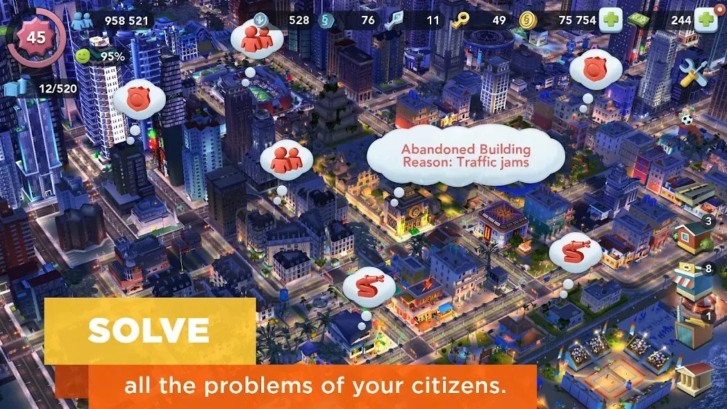 SimCity BuildIt Mod APK Много денег и золота — Скачать на Андроид — скриншот 4