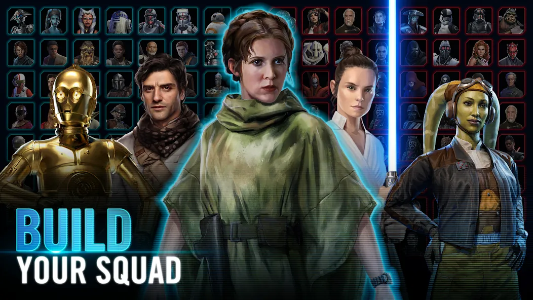 Скачать Star Wars™: Galaxy of Heroes на Андроид — Много кристаллов и энергии — скриншот 1