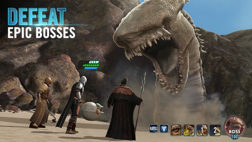 Скачать Star Wars™: Galaxy of Heroes на Андроид — Много кристаллов и энергии — скриншот 3