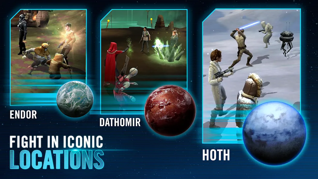 Скачать Star Wars™: Galaxy of Heroes на Андроид — Много кристаллов и энергии — скриншот 4