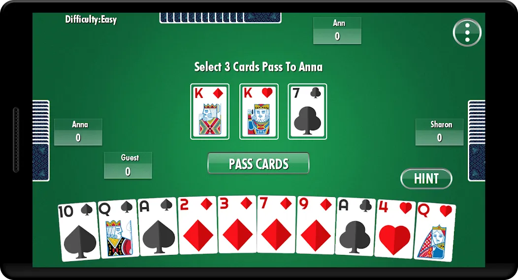 Hearts - Card Game MOD APK на Android — Все открыто — скриншот 1