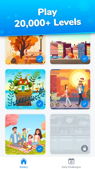 Differences - find & spot them Mod APK Все подсказки разблокированы — Скачать на Андроид — скриншот 2