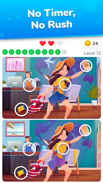 Differences - find & spot them Mod APK Все подсказки разблокированы — Скачать на Андроид — скриншот 3