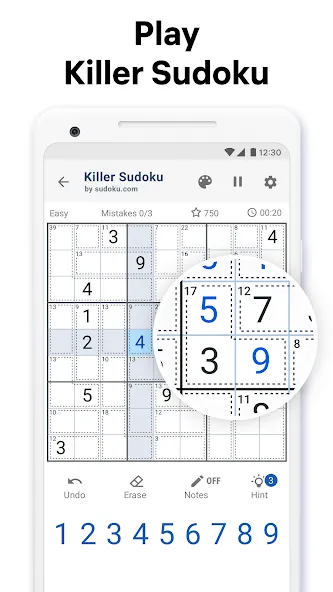 Скачать взломанную Killer Sudoku by Sudoku.com — Все уровни разблокированы — скриншот 1 Скачать взломанную Killer Sudoku by Sudoku.com — Все уровни разблокированы — скриншот 1