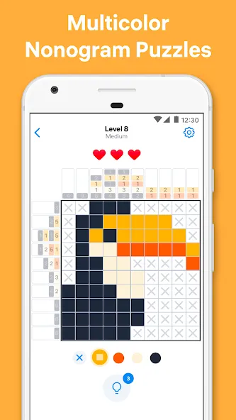 Nonogram Color - Logic Puzzle (Мод Без рекламы) — скриншот 1