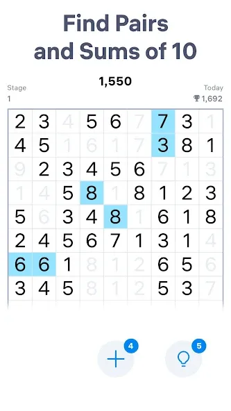 Скачать взлом Number Match - Number Games на Андроид — Без рекламы — скриншот 1