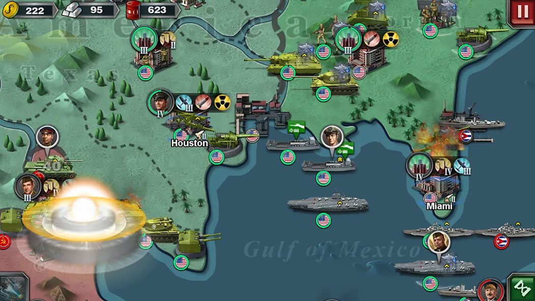 World Conqueror 3-WW2 Strategy MOD APK на Android — Много денег и медалей — скриншот 3
