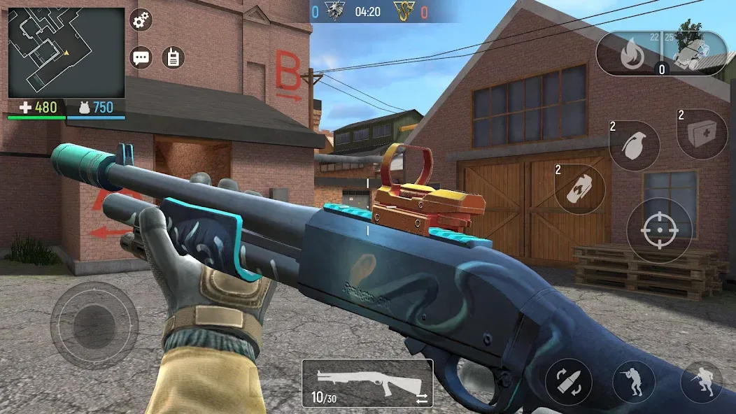 Modern Ops: Gun Shooting Games MOD APK — Много денег и патронов — скриншот 5