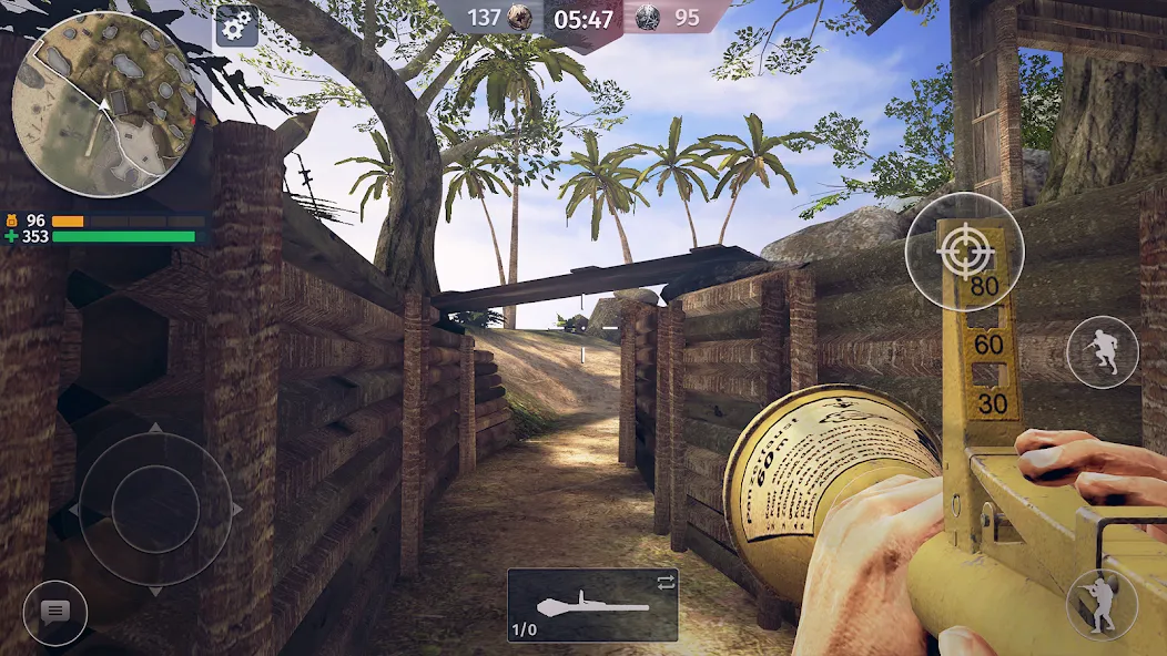Скачать взломанную World War 2: Shooting Games — Много денег — скриншот 4