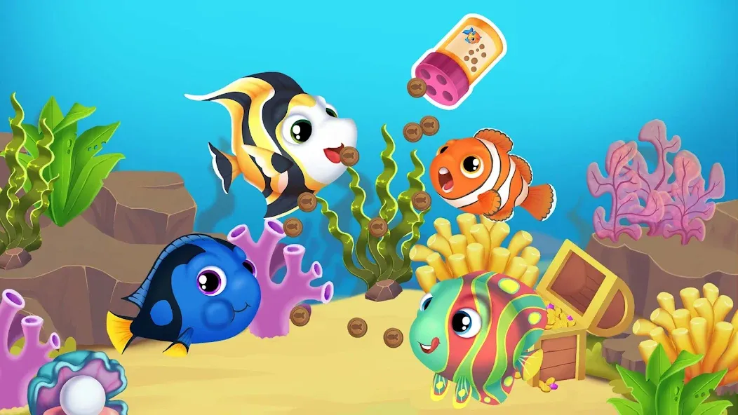 Скачать Baby Aquarium - Fish game — Последняя версия (Много денег) — скриншот 5