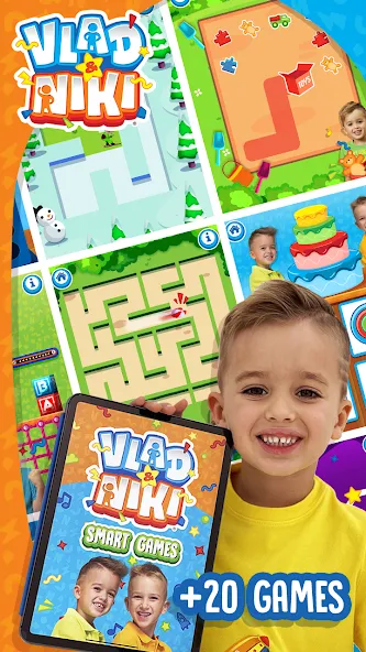 Скачать Vlad and Niki - Smart Games на Android — Все открыто — скриншот 1