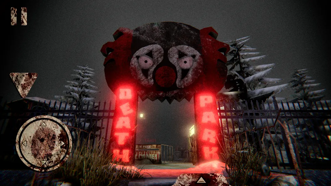Death Park: Scary Clown Horror на Андроид — Мод Много денег и бессмертие — скриншот 2