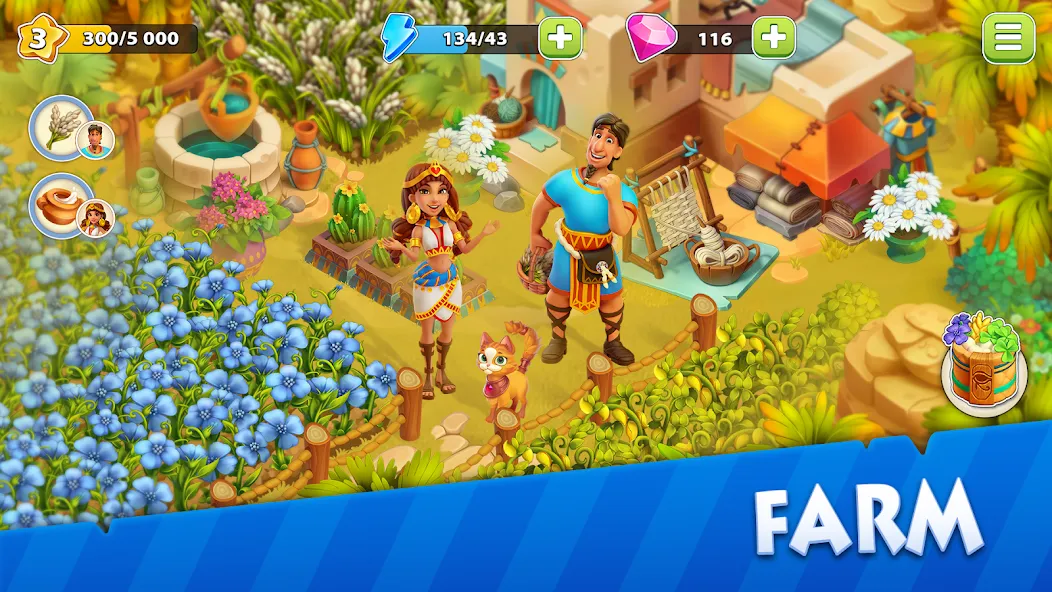 Взлом Nile Valley: Farm Adventure — Много денег — скриншот 2
