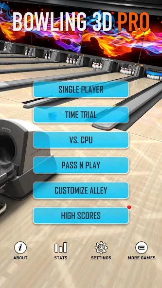 Bowling 3D Pro (Мод Много денег и всё разблокировано) — скриншот 4