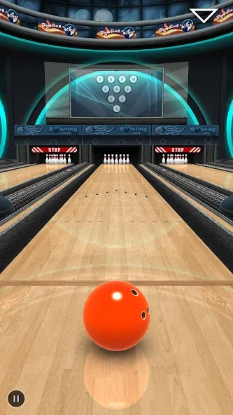 Взломанная Bowling Game 3D на Андроид — Много денег — скриншот 1
