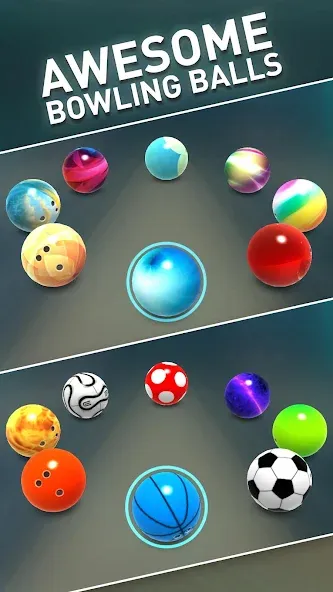Взломанная Bowling Game 3D на Андроид — Много денег — скриншот 2