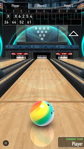 Взломанная Bowling Game 3D на Андроид — Много денег — скриншот 4