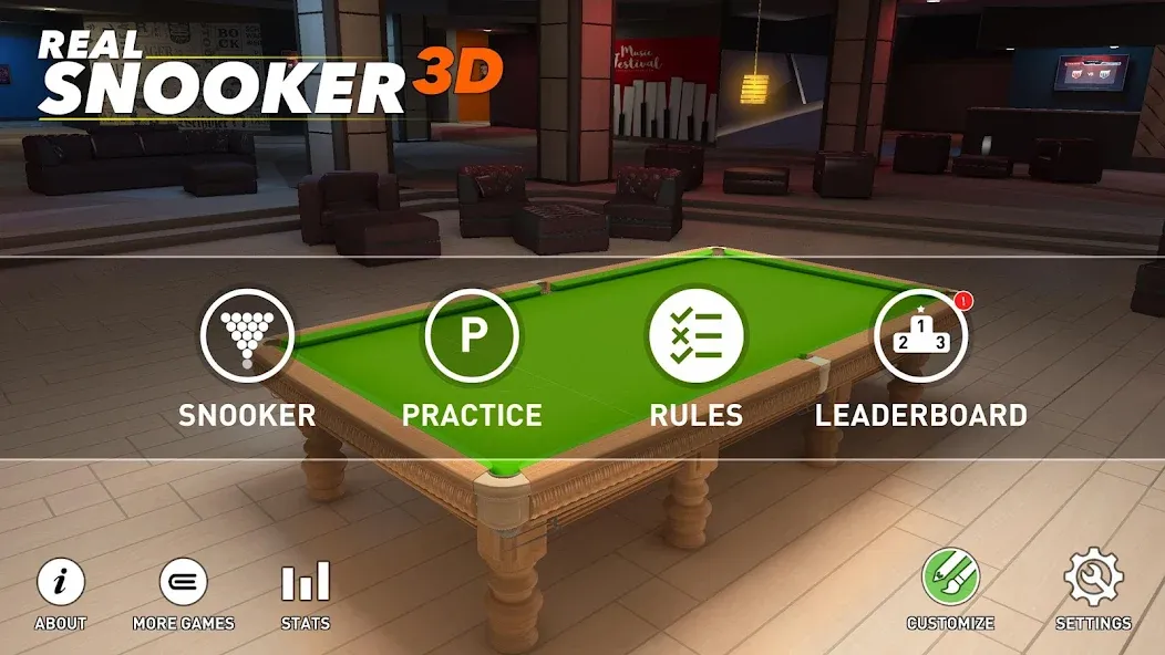 Скачать взлом Real Snooker 3D на Андроид — Много денег — скриншот 5